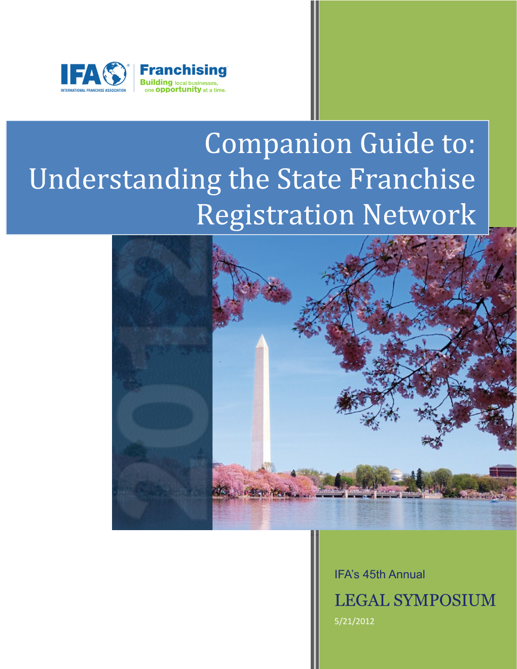 Companion Guide To: Understanding the State Franchise Registration Network