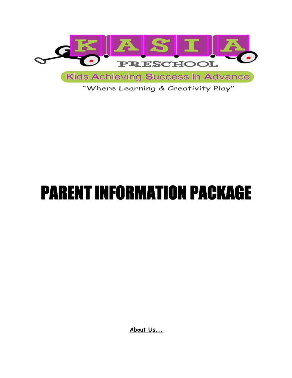 Parent Information Package