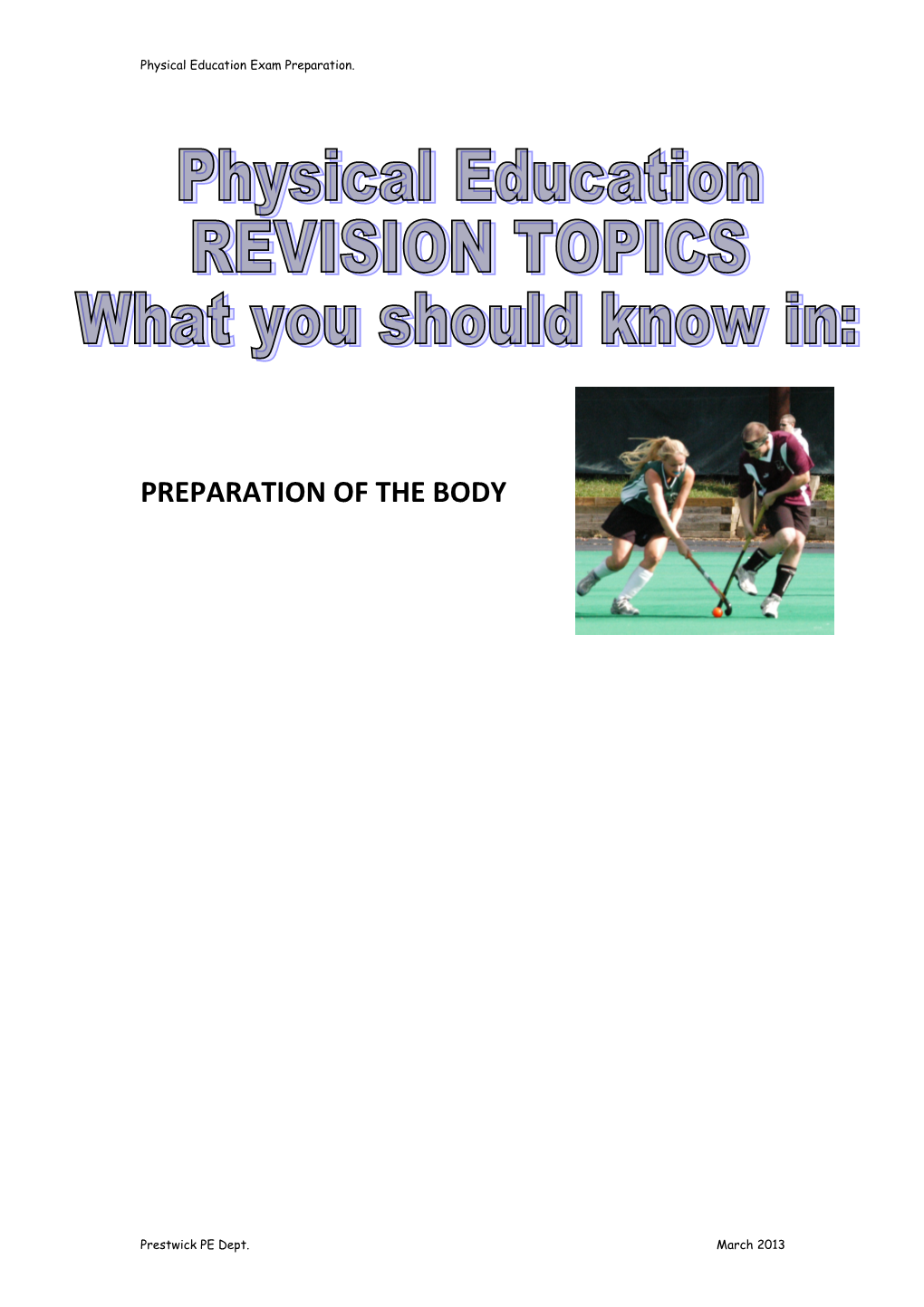 Strucrures and Strategies Revision