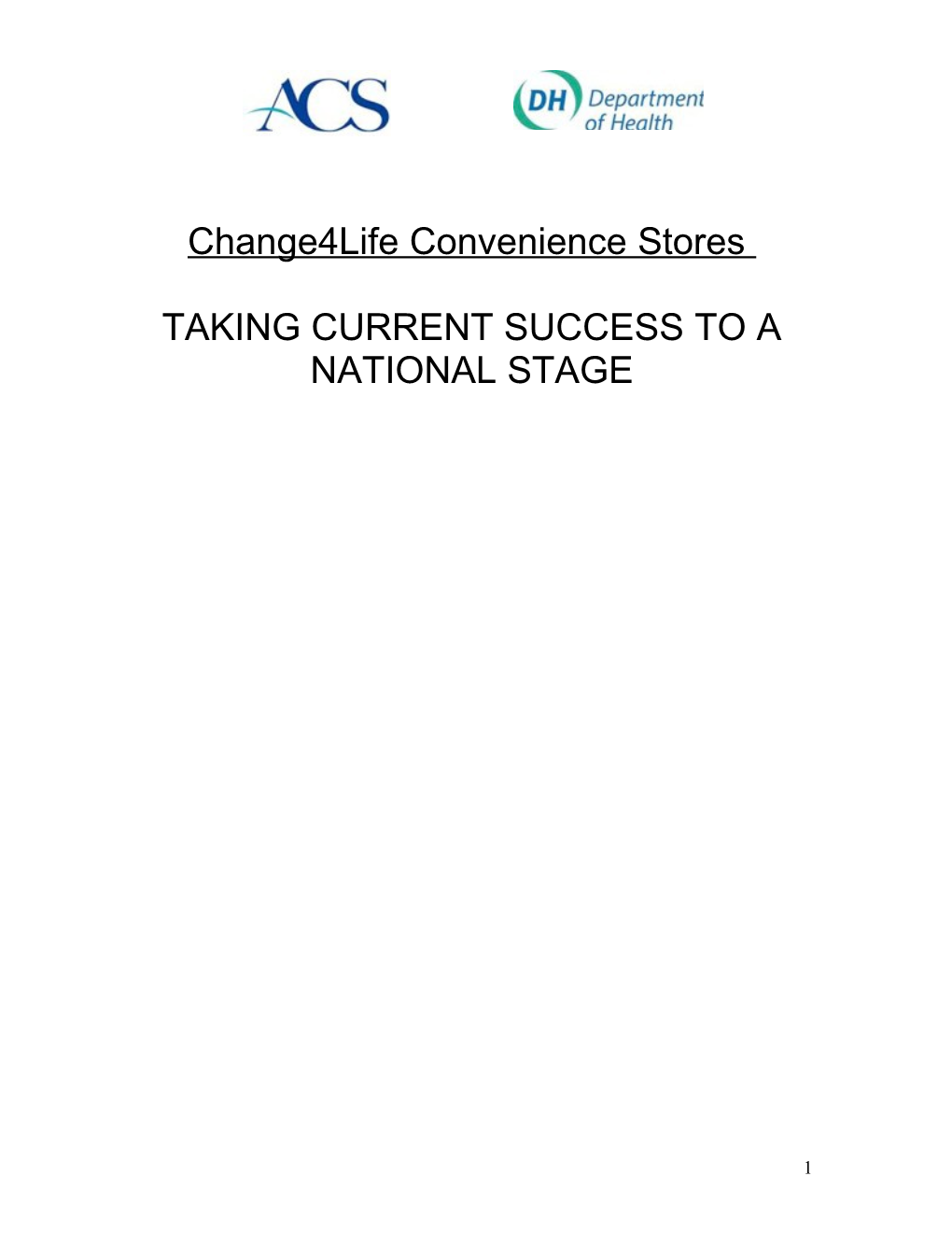 Convenience Stores Change4life Programme