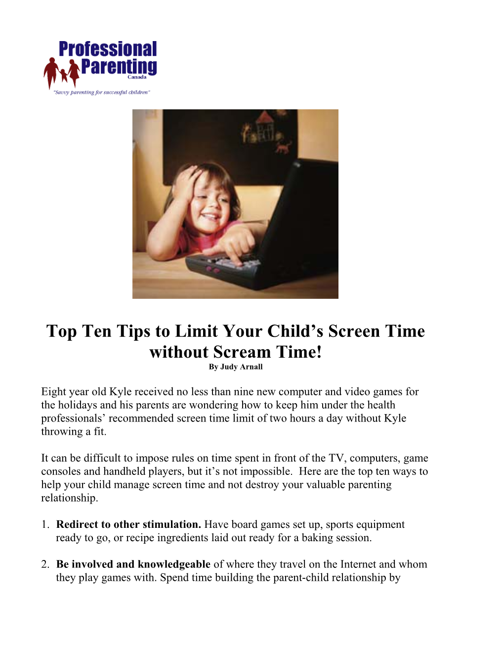 Top Ten Tips to Limit Your Child S Screen Time Without Scream Time!