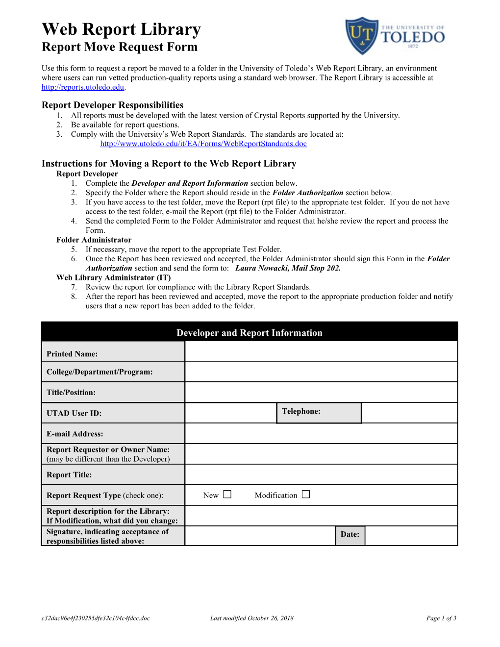 EAS Requirements Form