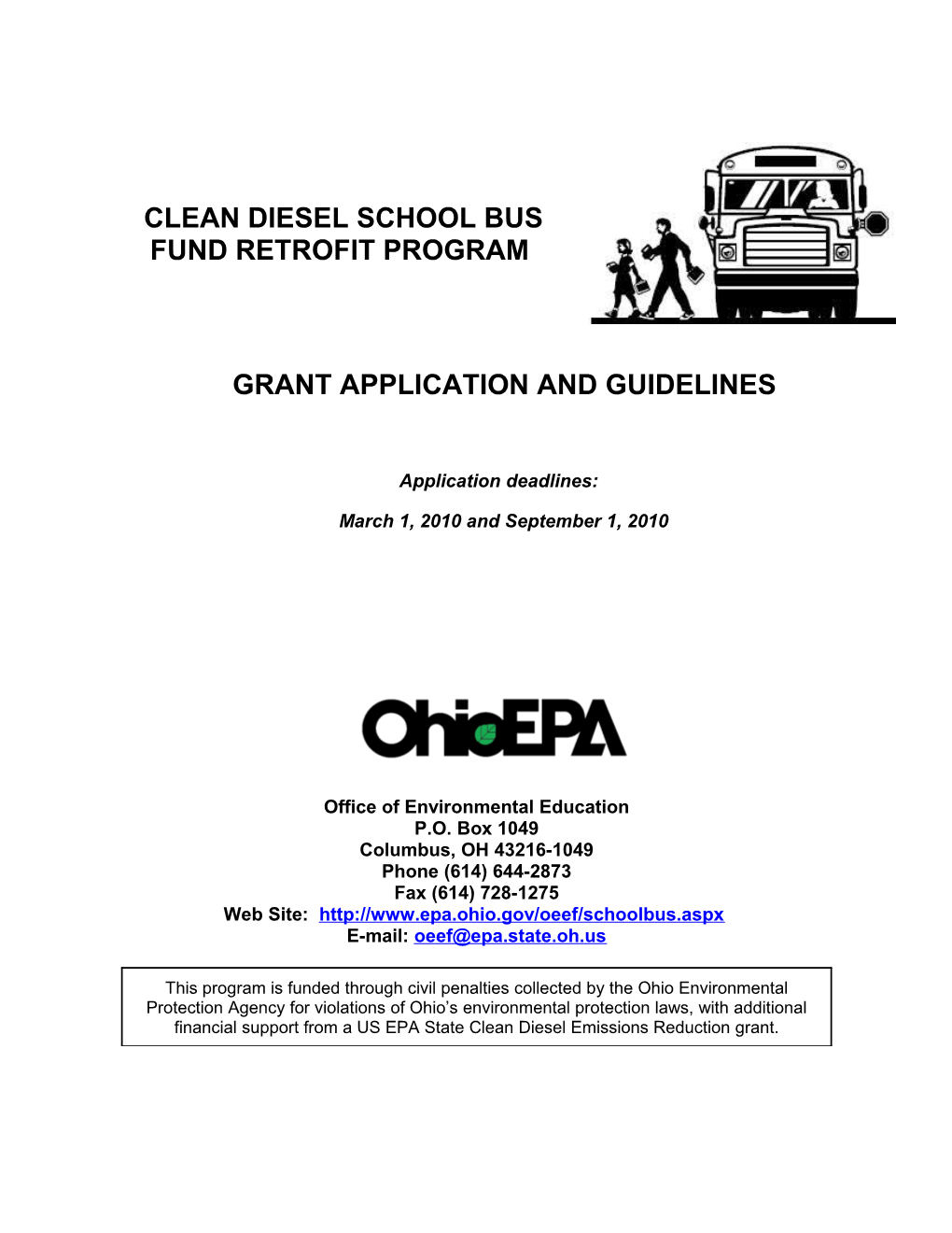 Clean Diesel School Bus Fund Retrofit Program