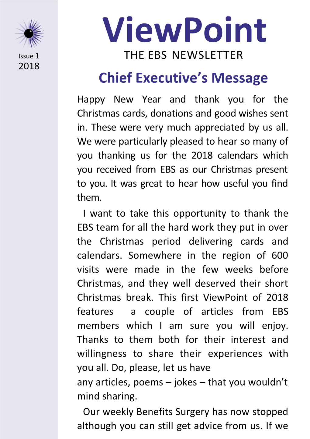 Chief Executive S Message