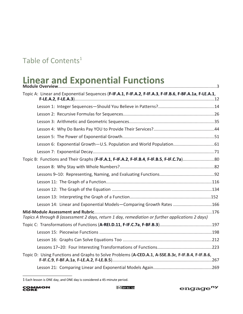 Linear and Exponential Functions
