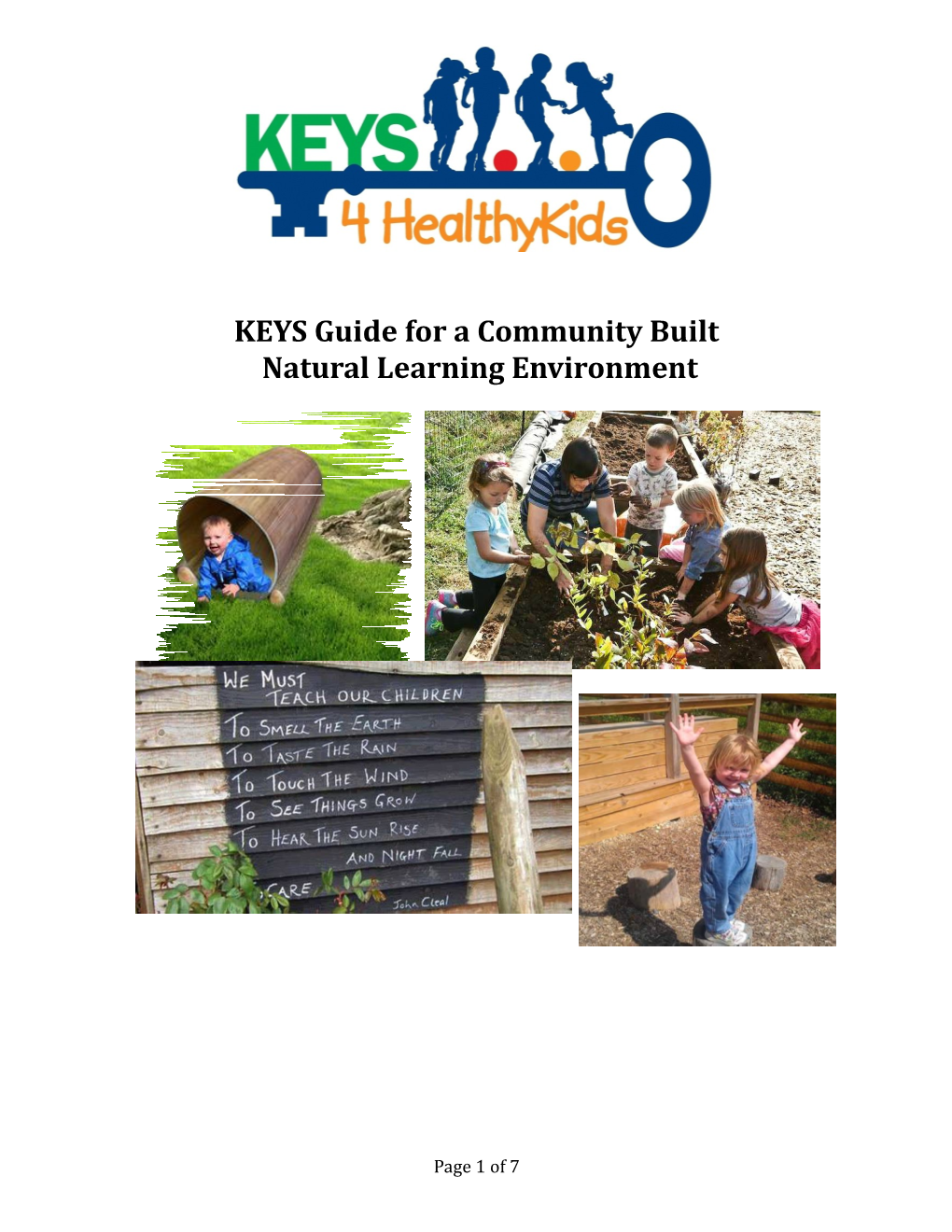KEYS Guide for a Community Built