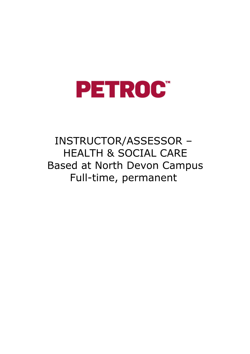 Instructor/Assessor