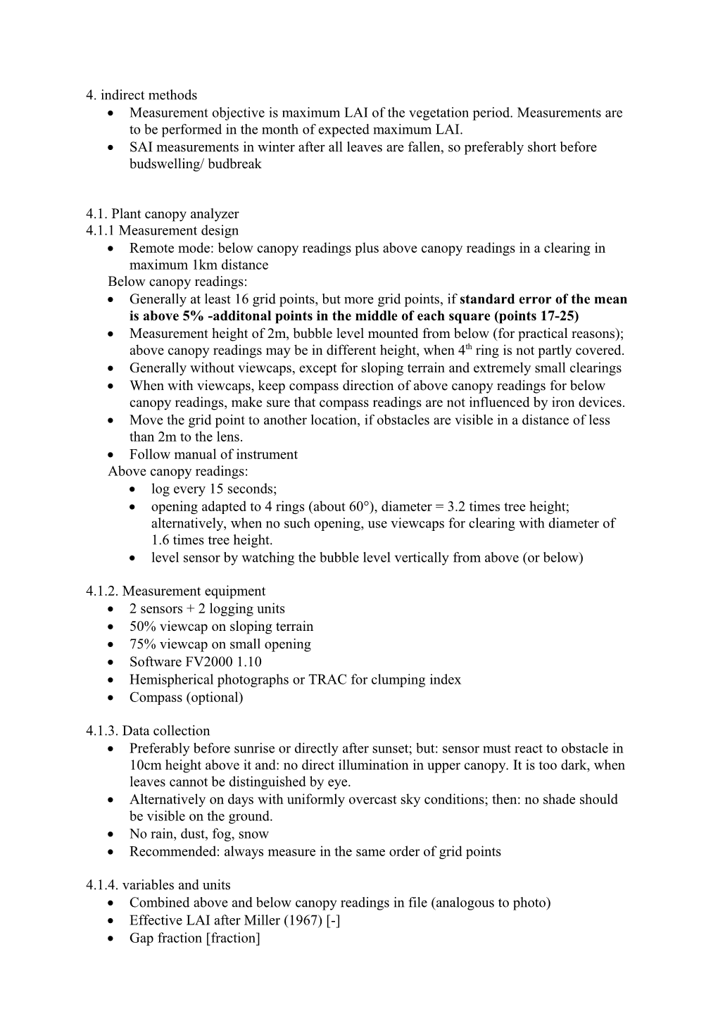 4. Indirect Methods