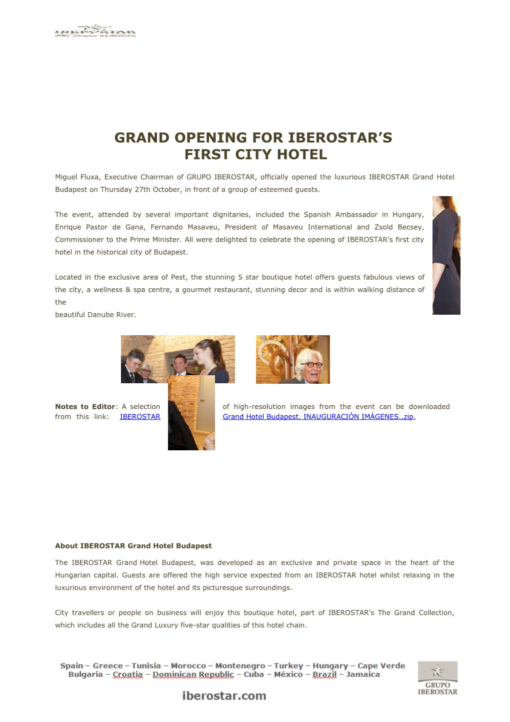 Iberostar Grand Collection Inaugurates El Cenador , the New Gourmet Restaurant of El Mirador