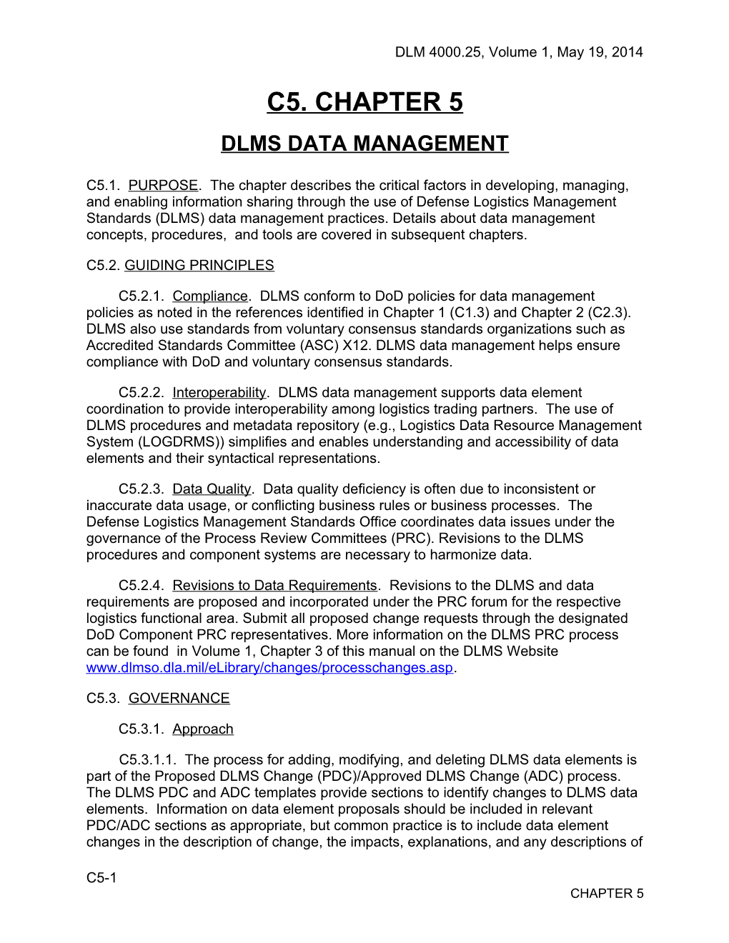Chapter 5 - DLMS Data Management