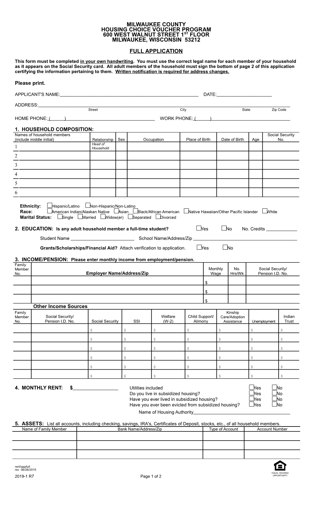 Housing Choice Voucher Program