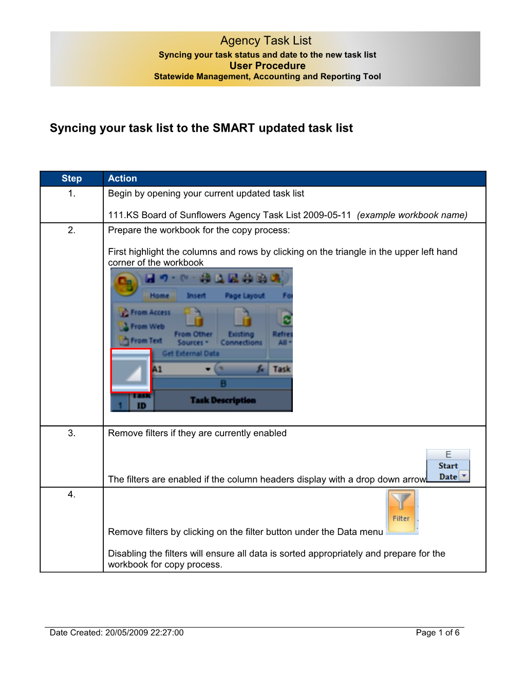 Syncing Your Task Status and Date to the New Task List