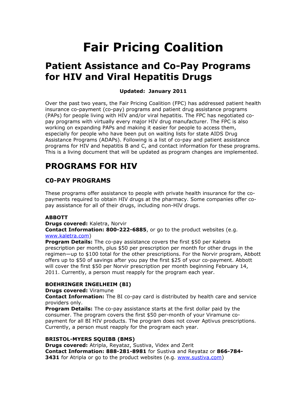 Fair Pricing Coalition