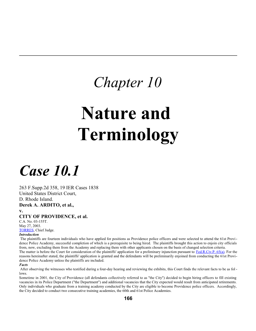 Chapter 10: Nature and Terminology 1