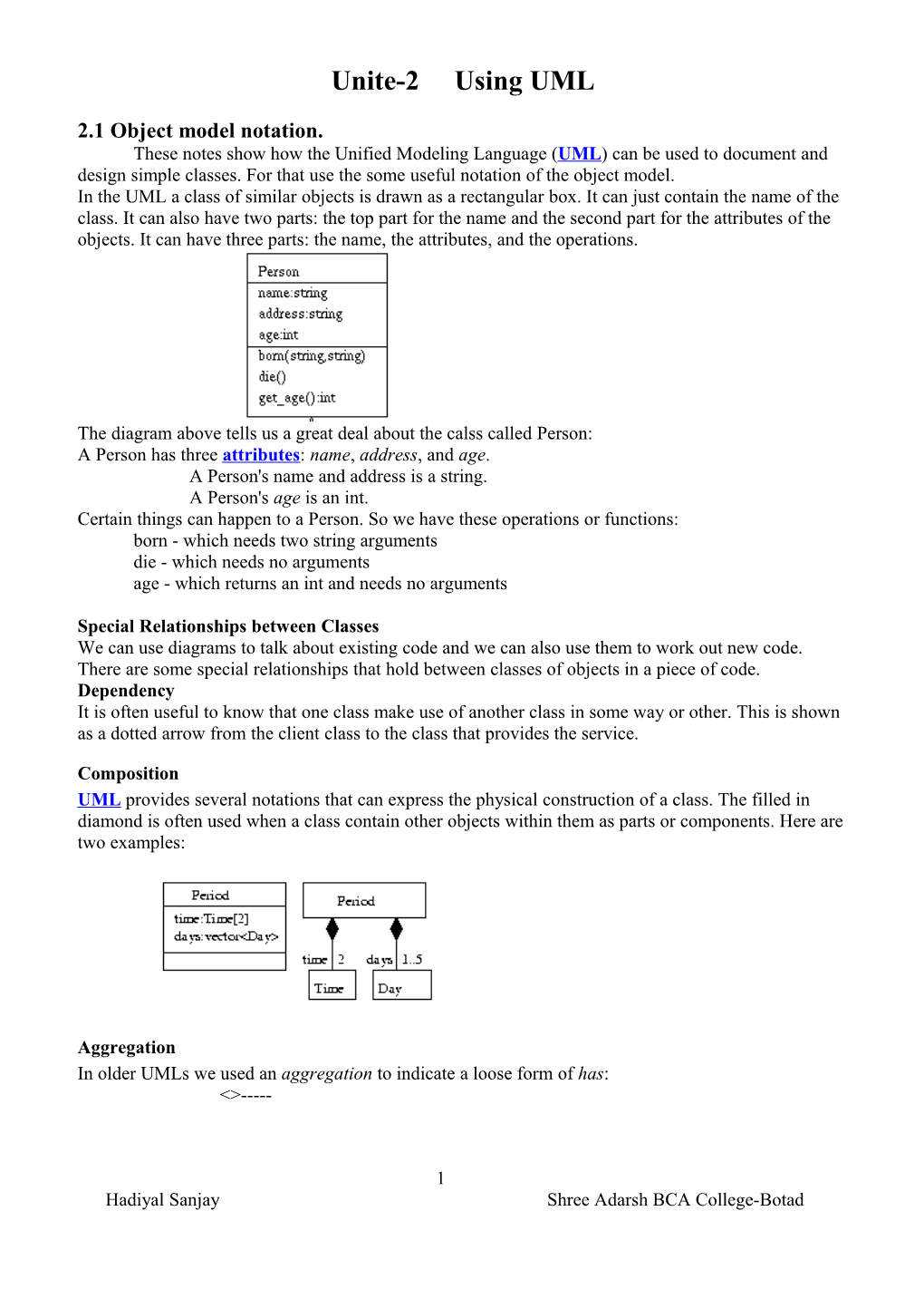 Unite-2 Using UML