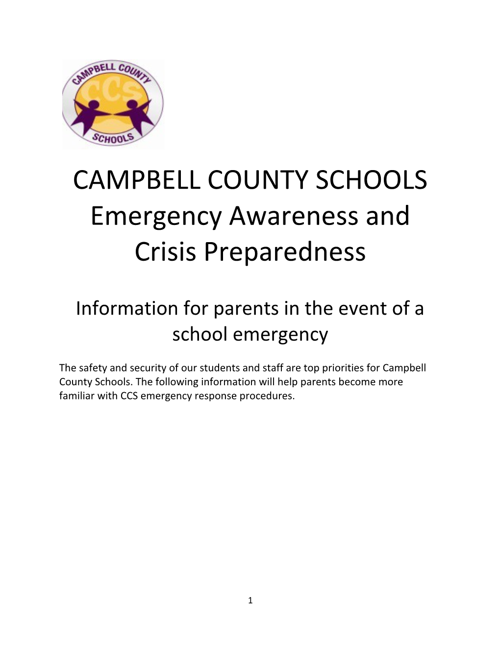 Emergency Awareness and Crisis Preparedness