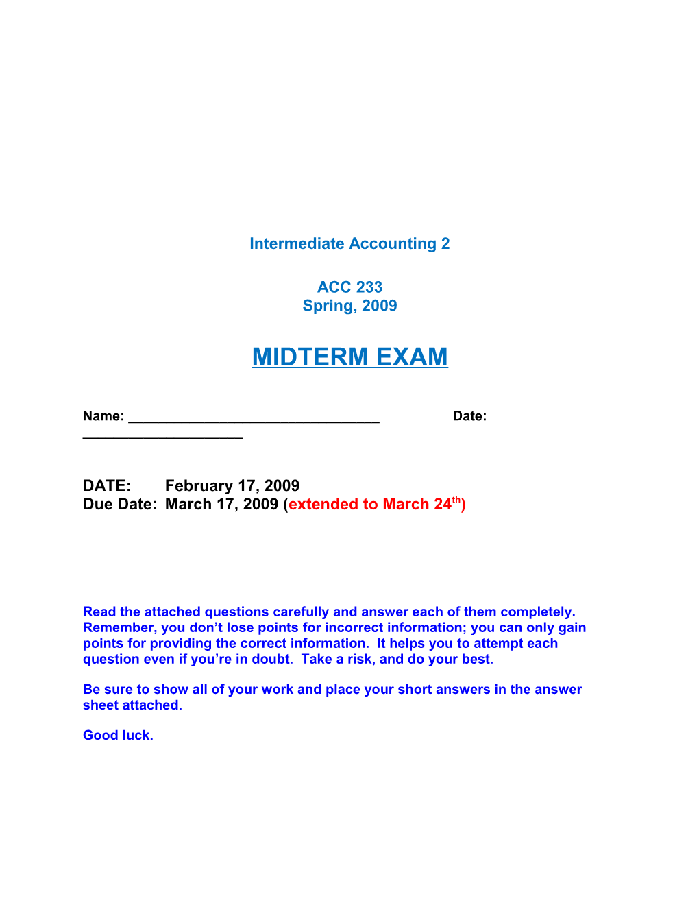 Intermediate Accounting 2