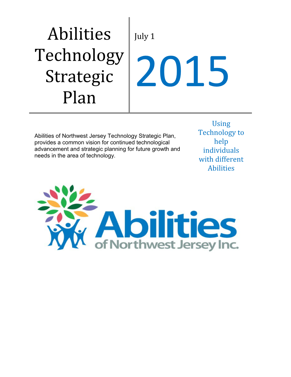 Abilities Technology Strategic Plan