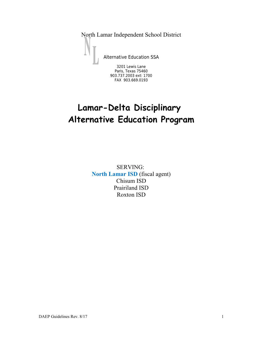 Lamar-Delta Alternative Education Program