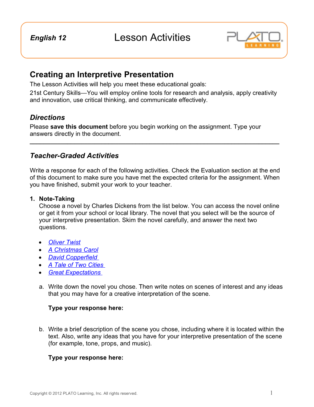 Creating an Interpretive Presentation