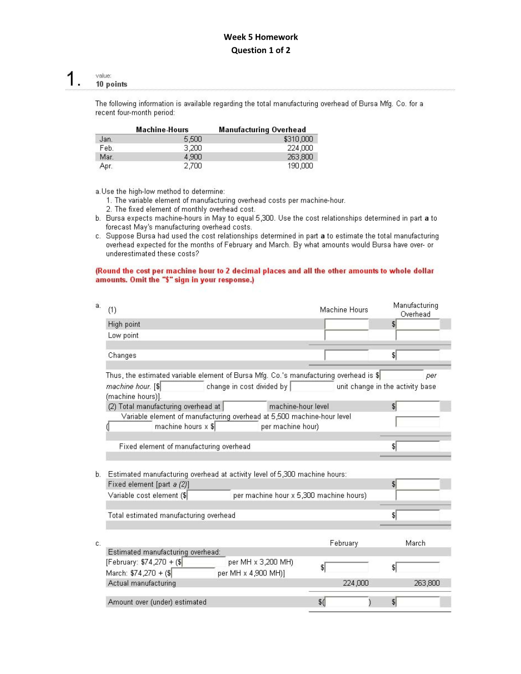 Chapter 20 Cost-Volume Profit Analysis Chapter Review Questions