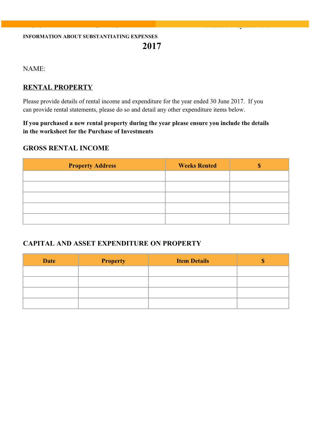 Capital and Asset Expenditure on Property