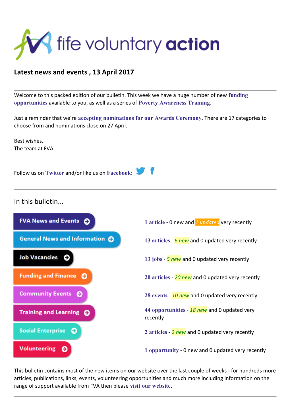 Latest News and Events , 13 April 2017