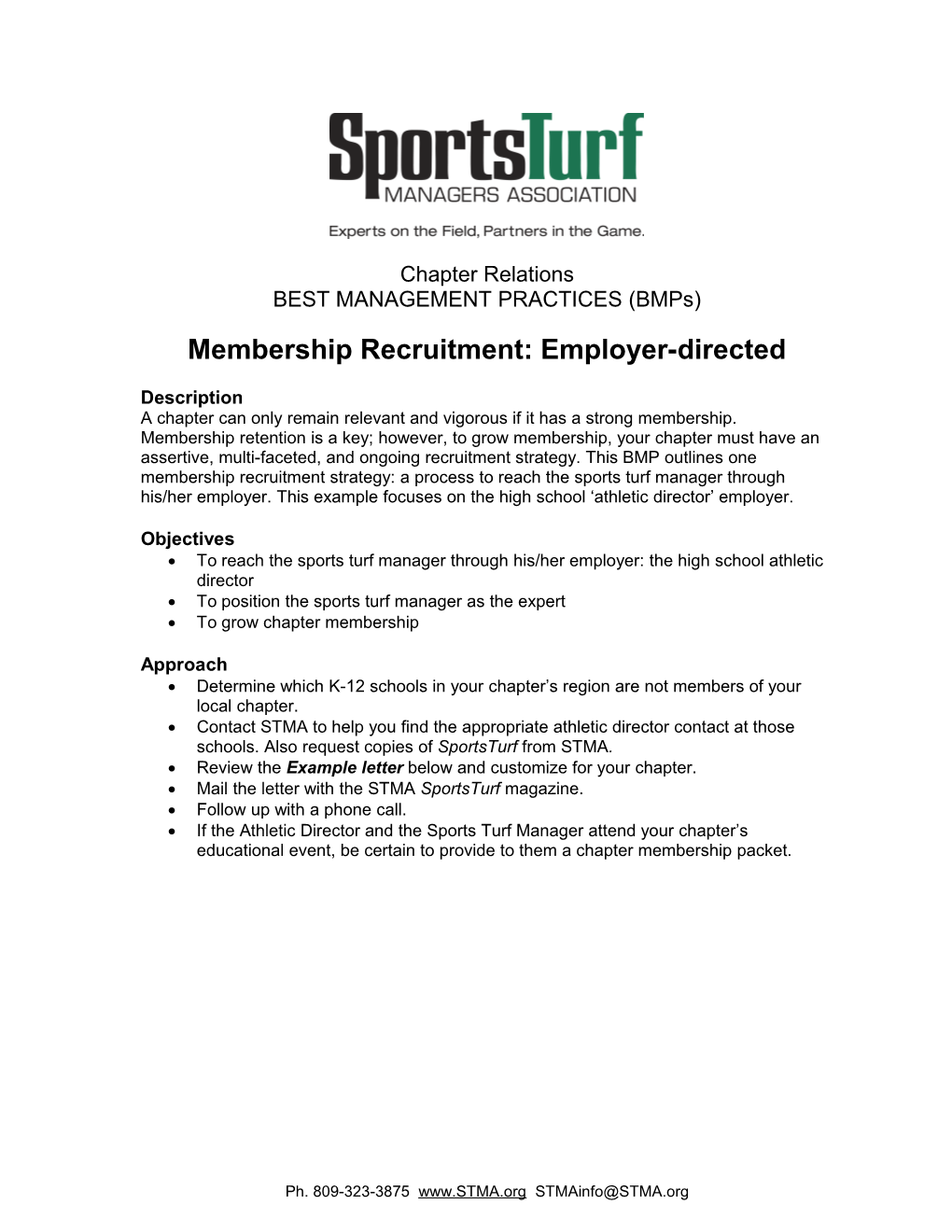Membership Recruitment: Employer-Directed