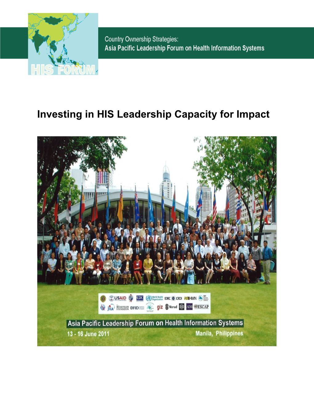 Investing in Leadership Capacity for Impact