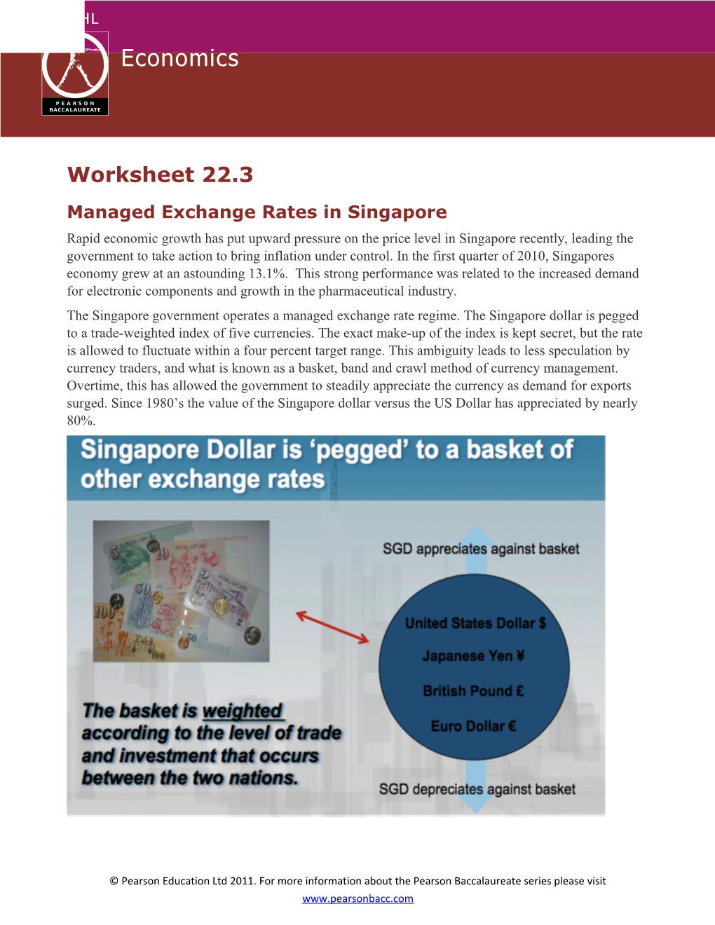 Managed Exchange Rates in Singapore