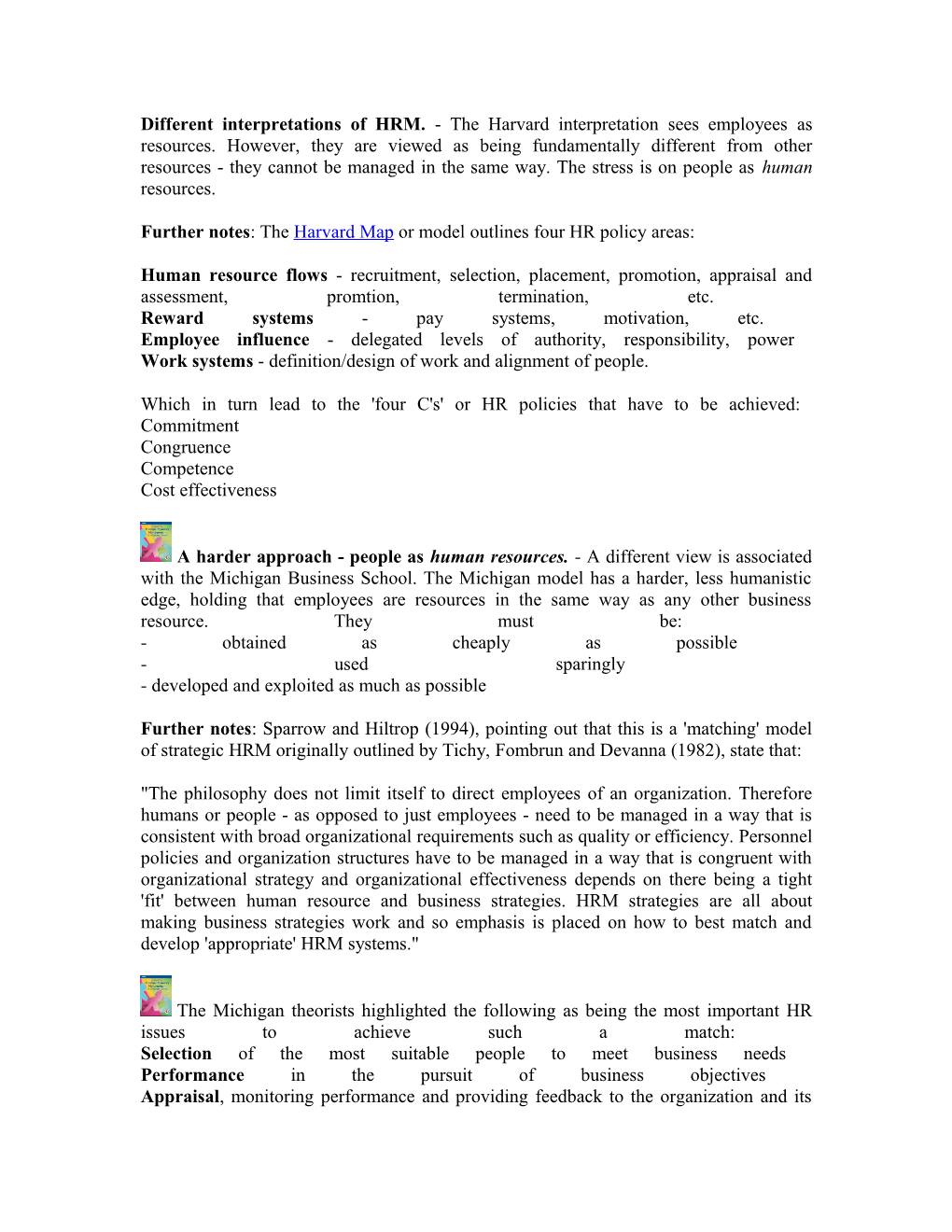 Different Interpretations of HRM