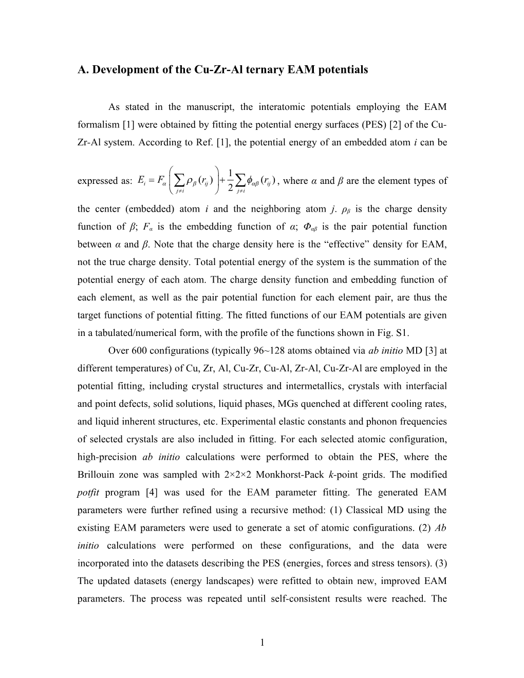 The Purpose of the Derivation Below Is to Show How the Resolved Shear Stress (And Yield