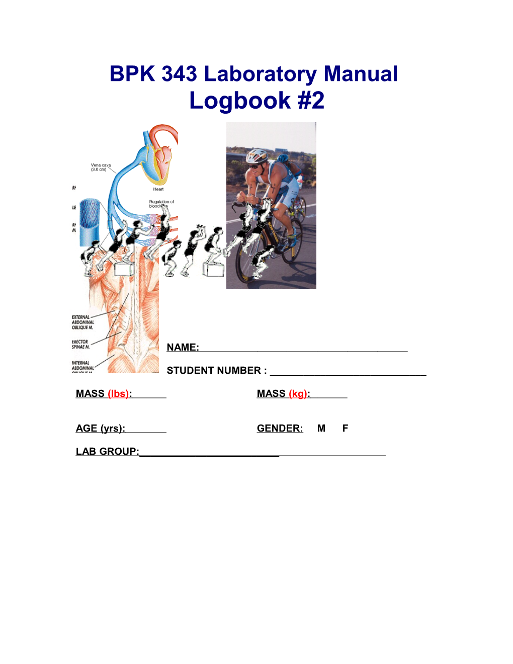 Kin 343 Laboratory Manual