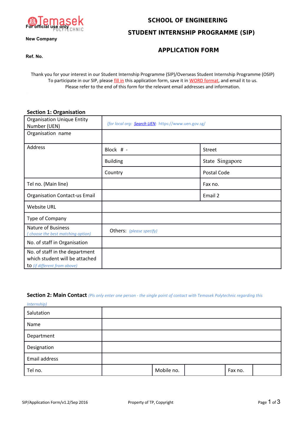 Section 4: Internship Job Scope & Student Request