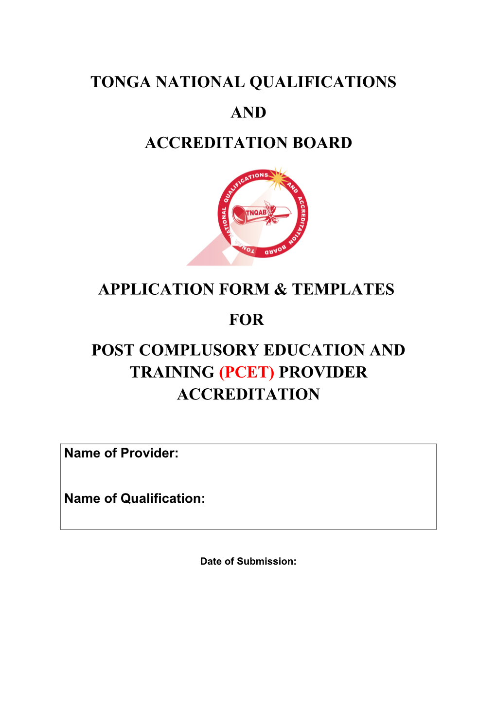 Tonga National Qualifications