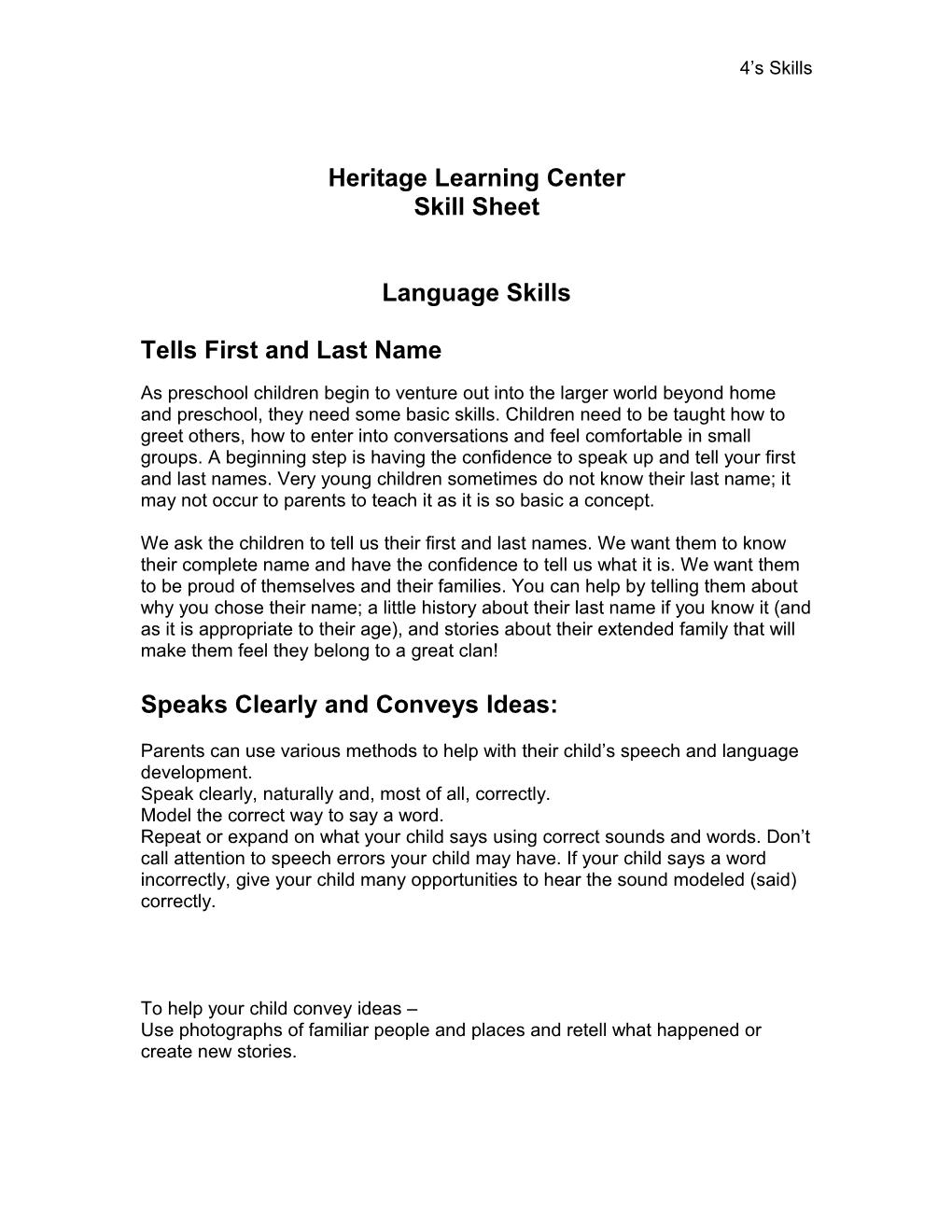 Heritage Learning Center