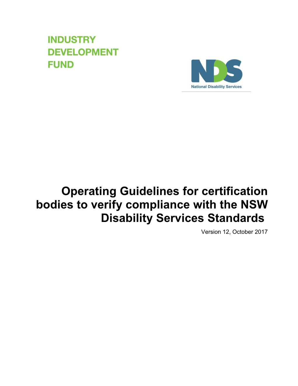 Business Rules for Organisations to Verify Compliance with the NSW Disability Services