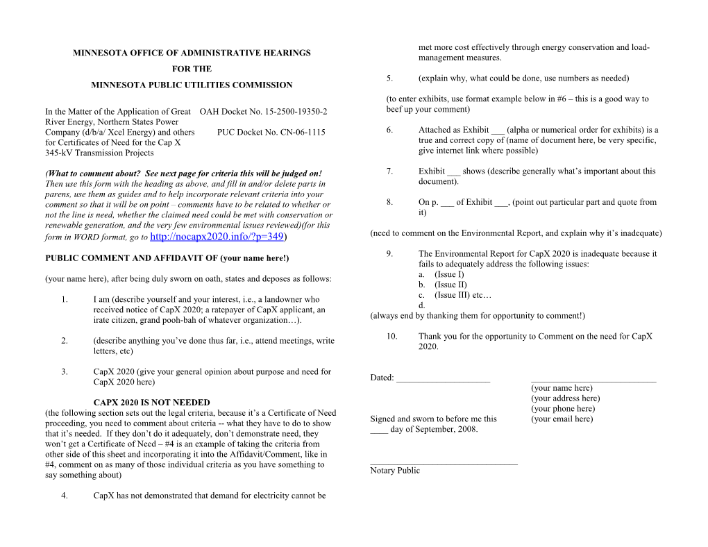 Minnesota Office of Administrative Hearings