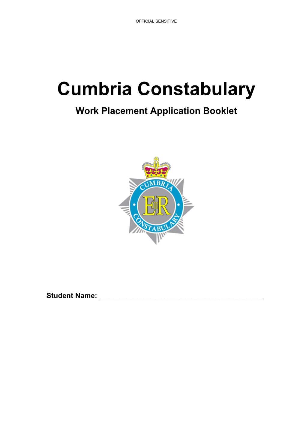 Work Placement Application Booklet