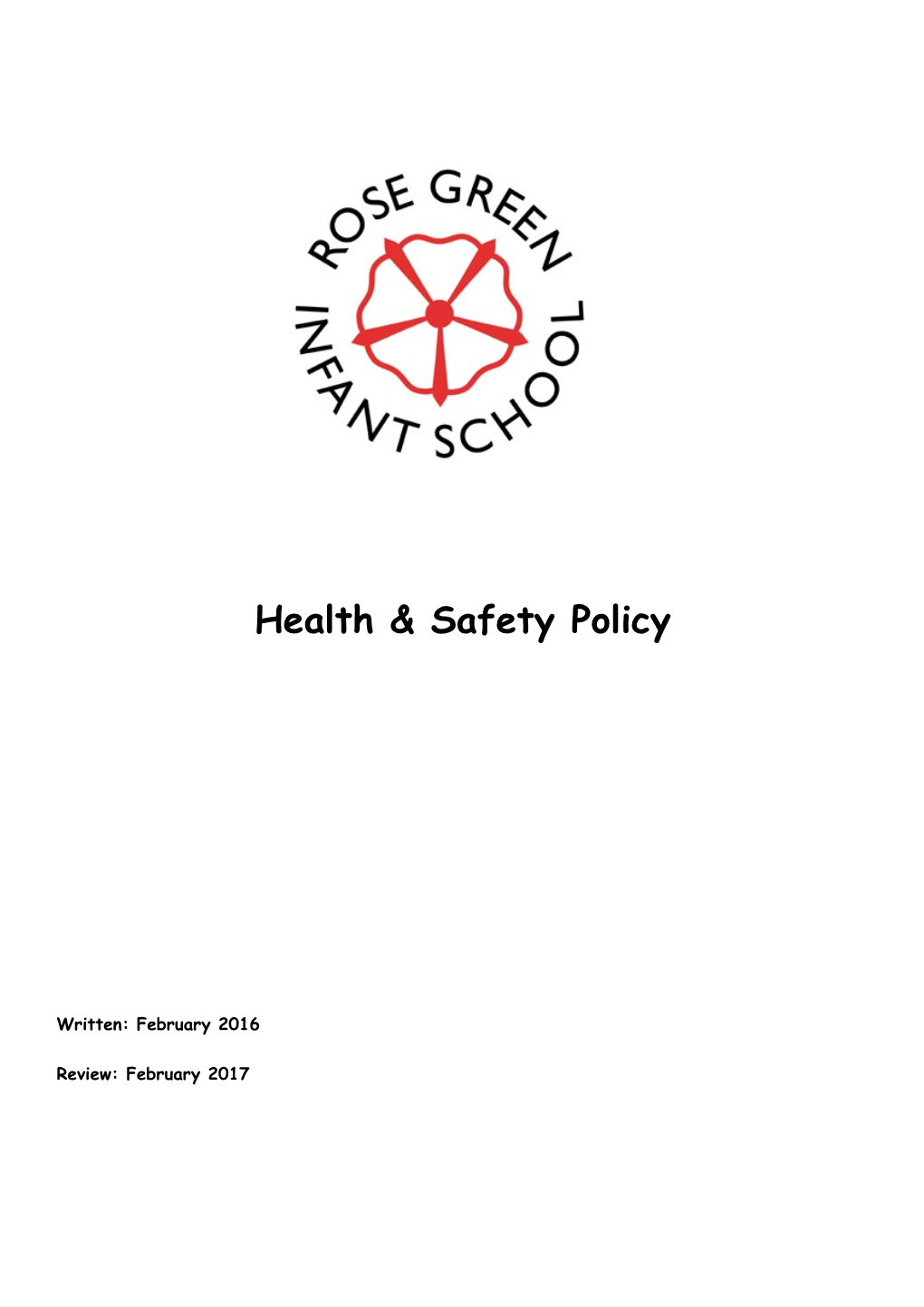 Model H & S Policy for Community, Voluntary Controlled and Special Agreement Schools V2
