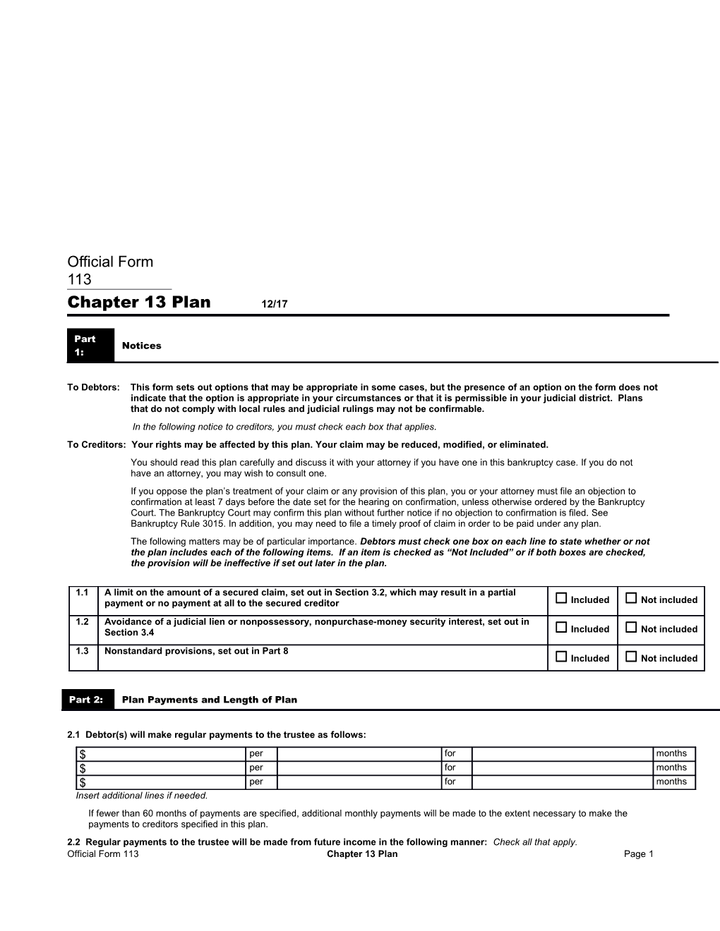 In the Following Notice to Creditors, You Must Check Each Box That Applies