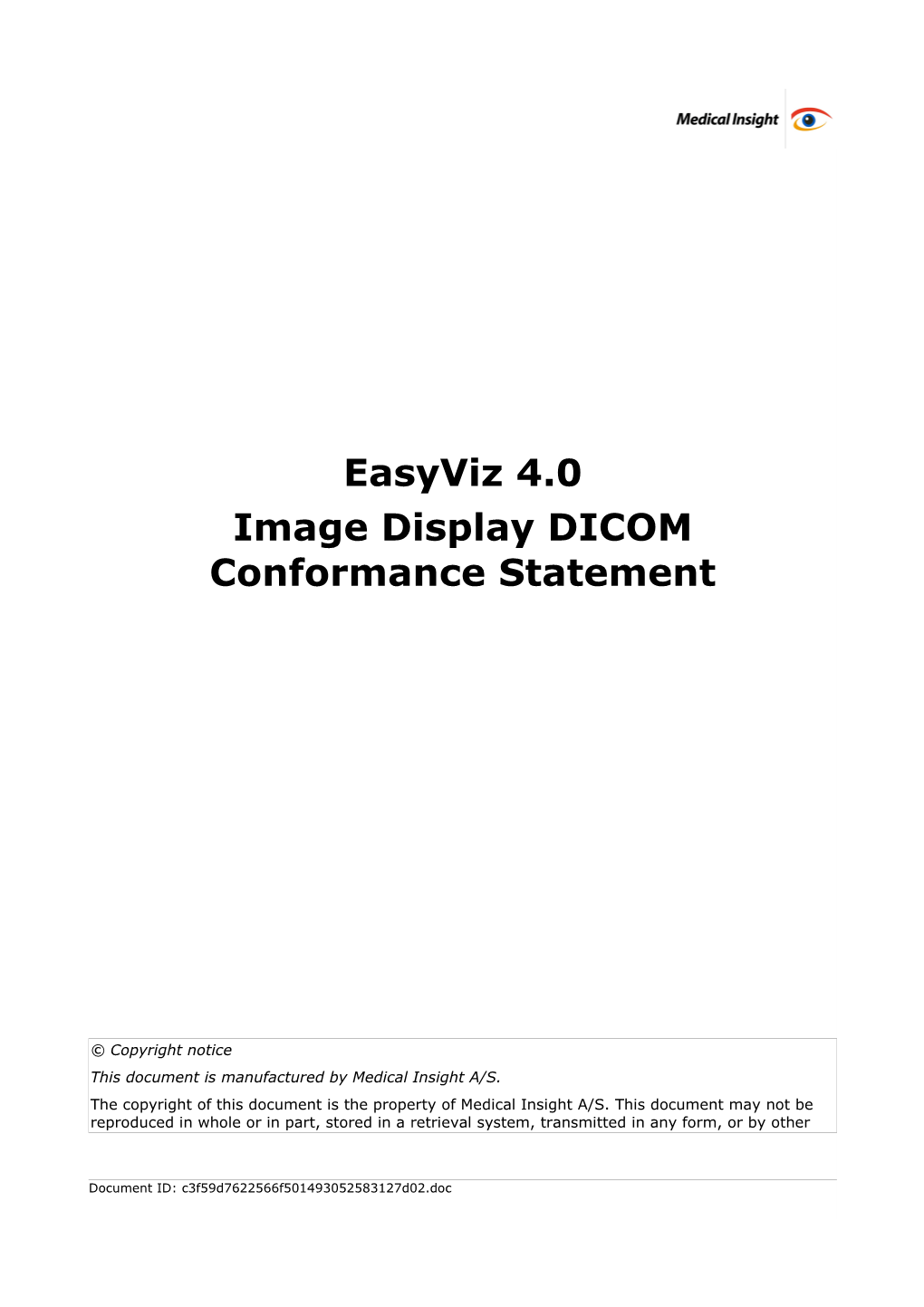 Image Display DICOM Conformance Statement