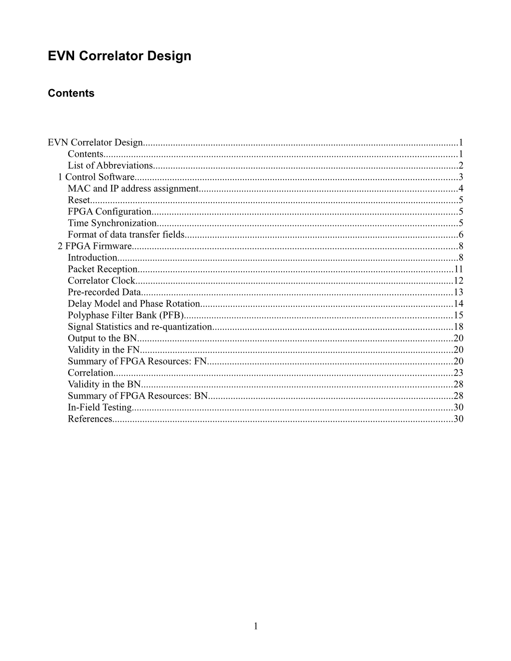 EVN Correlator Design