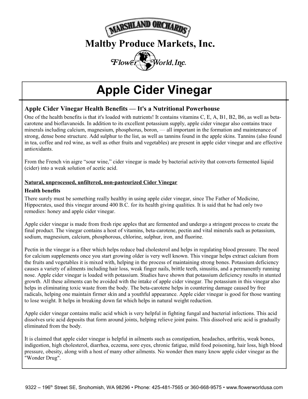 Apple Cider Vinegar Health Benefits It's a Nutritional Powerhouse