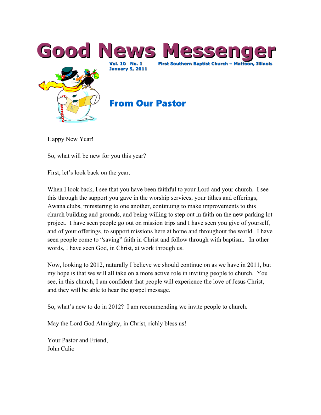 Good News Messenger