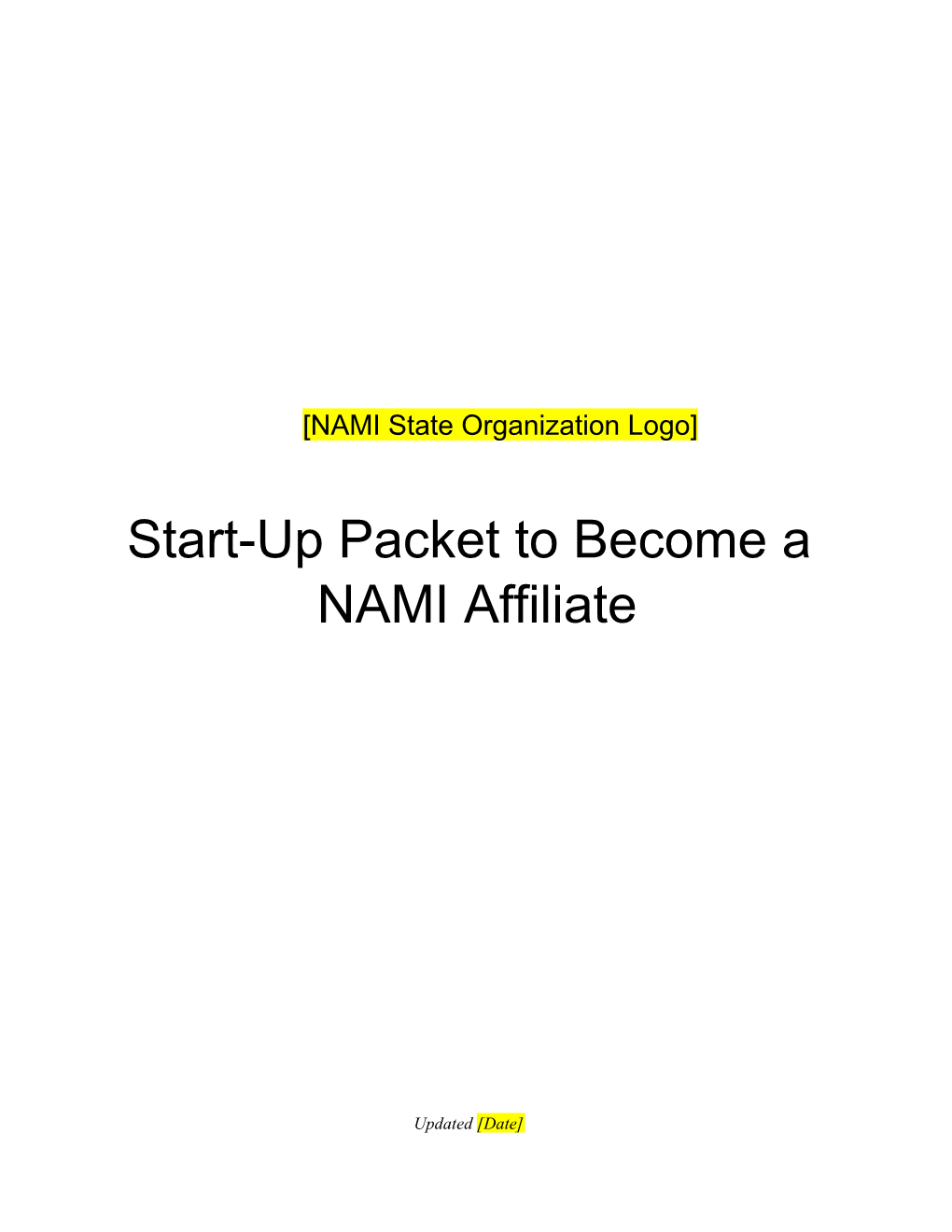 NAMI State Organization Logo