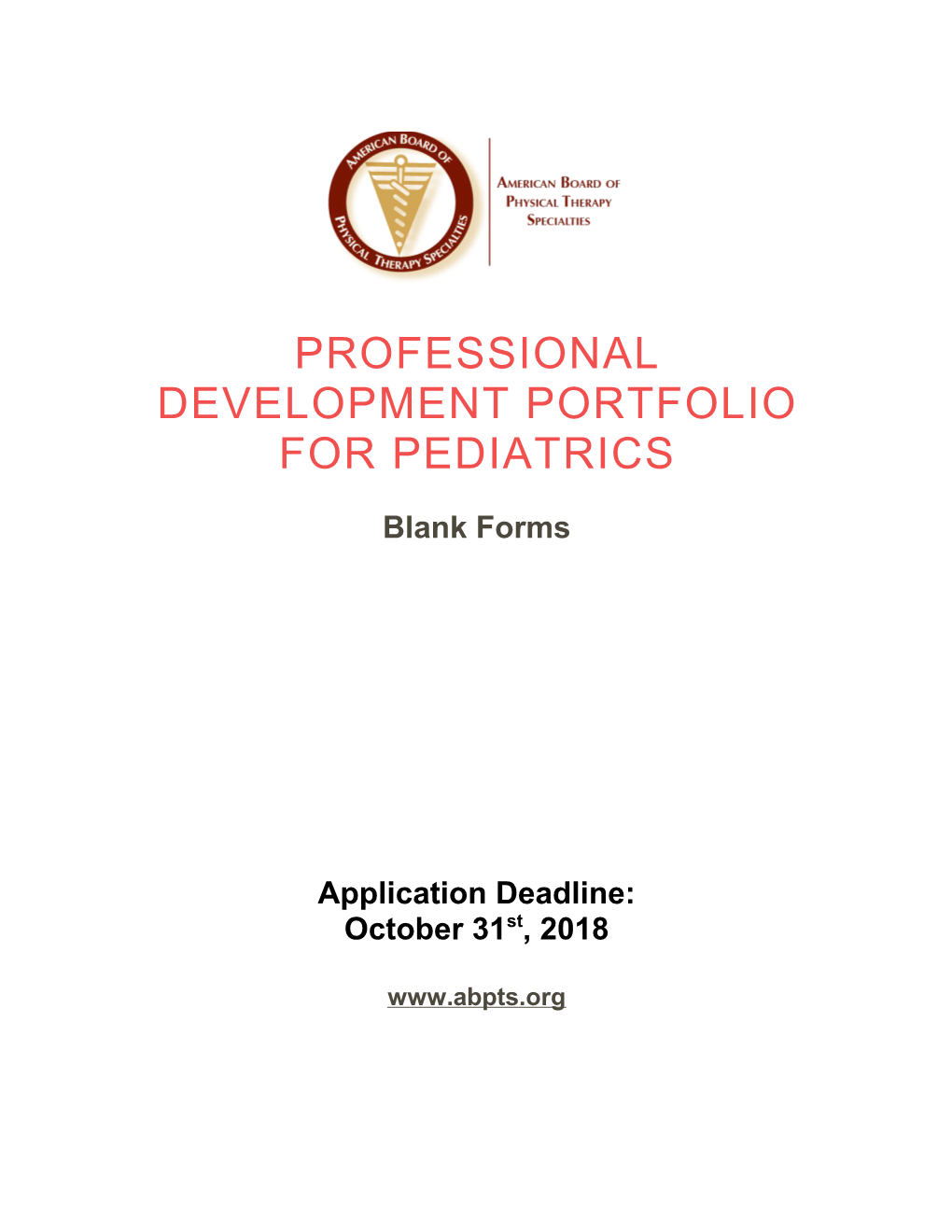 Professional Development Portfolio for Pediatrics