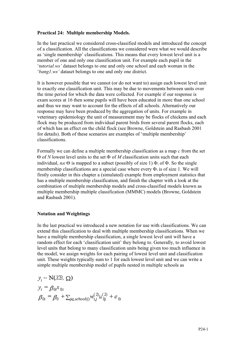 Chapter 12: Poisson Response Modelling