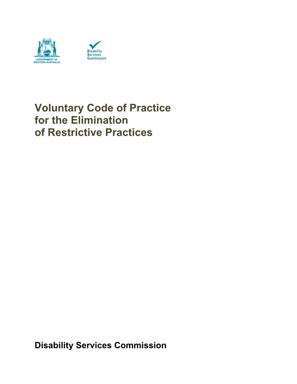 Voluntary Code of Practice