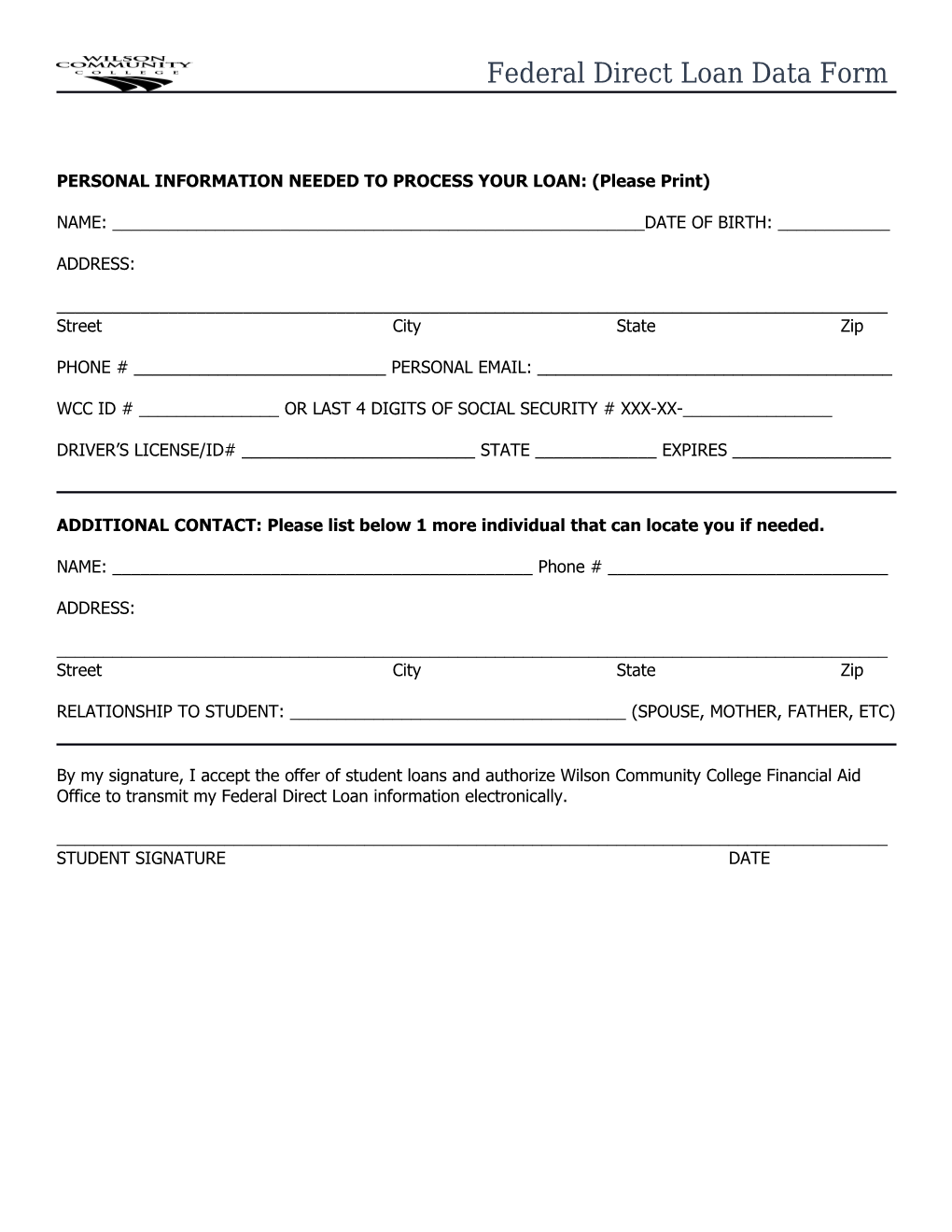 This Form Is to Be Completed and Returned Asap To